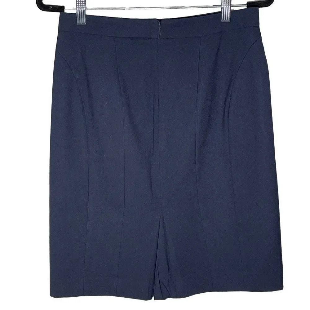 Ann Taylor Navy Pencil Skirt